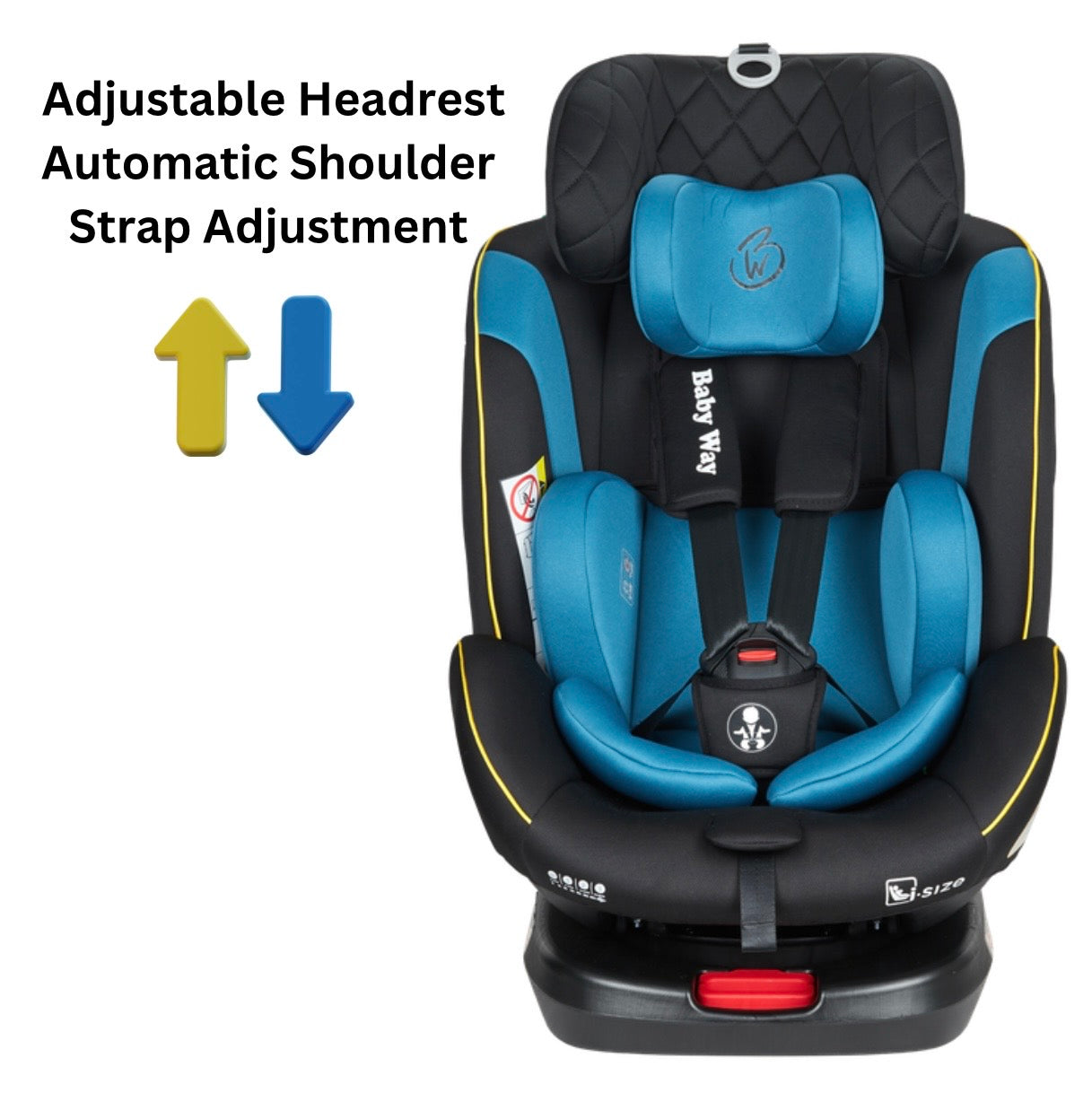 Preorder - GoldSpin BLUE i-Size 360 Rotating Convertible Car Seat with ISOFIX and TOP TETHER