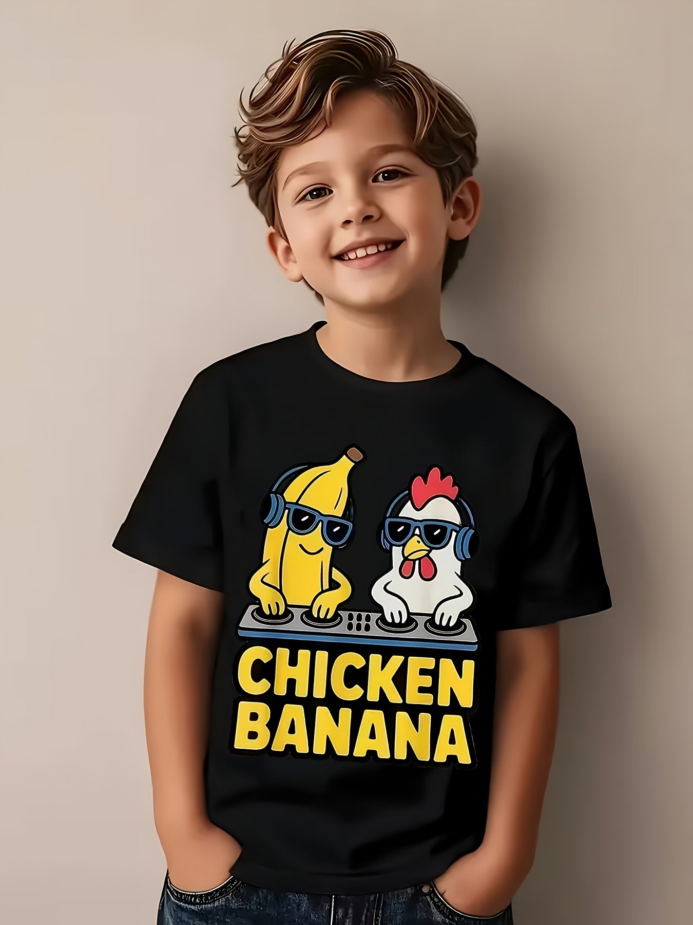 Smiling Banana 67  Ice Cream Drip T-Shirt