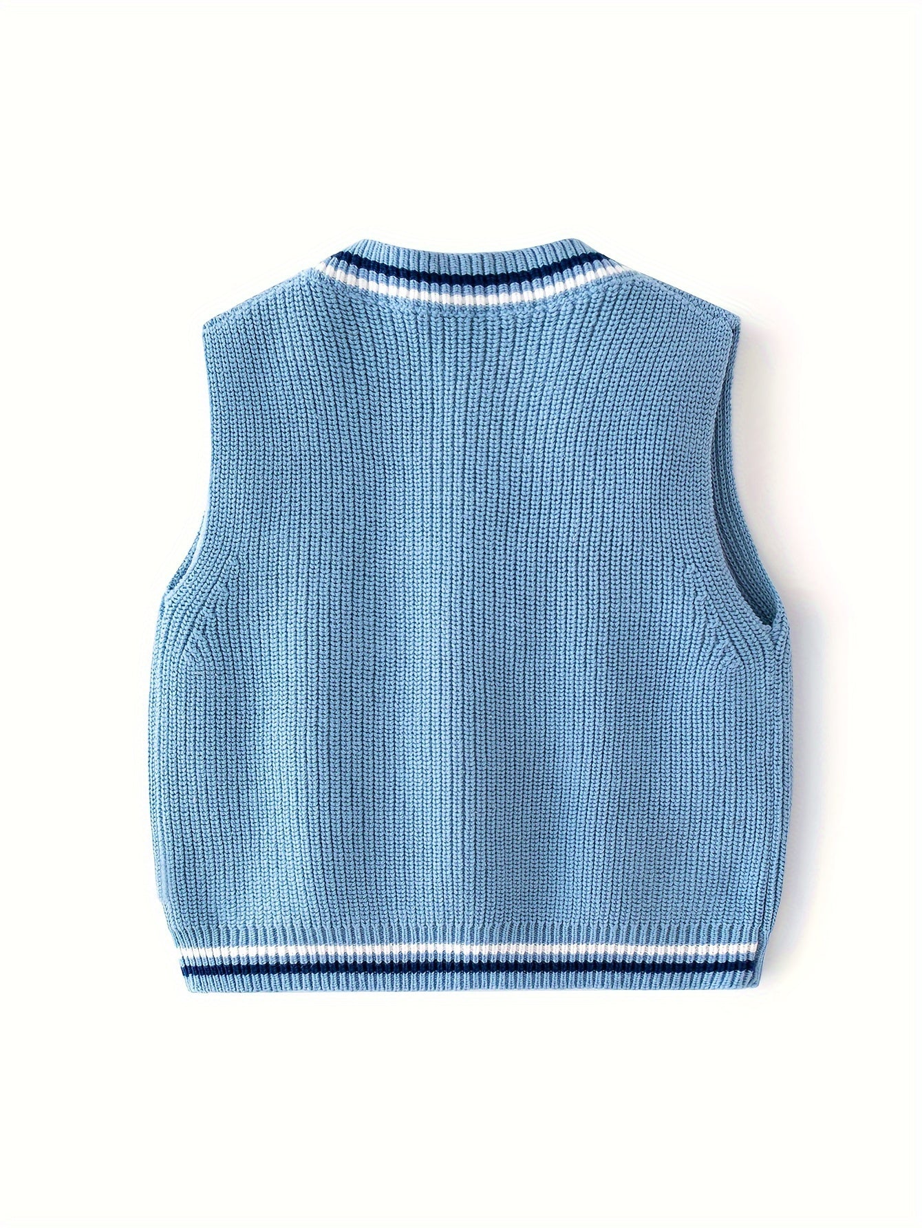 Boys Knitted Sweater Vest Cardigan