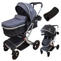 Starla Silver with Grey Colour Pack – 2-in-1 Bassinet to Seat Stroller + Food Tray
