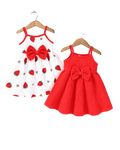 2pcs Princess-Style Camisole Dress with Bow