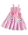 Water Melon Appliqué Embroidery Dress