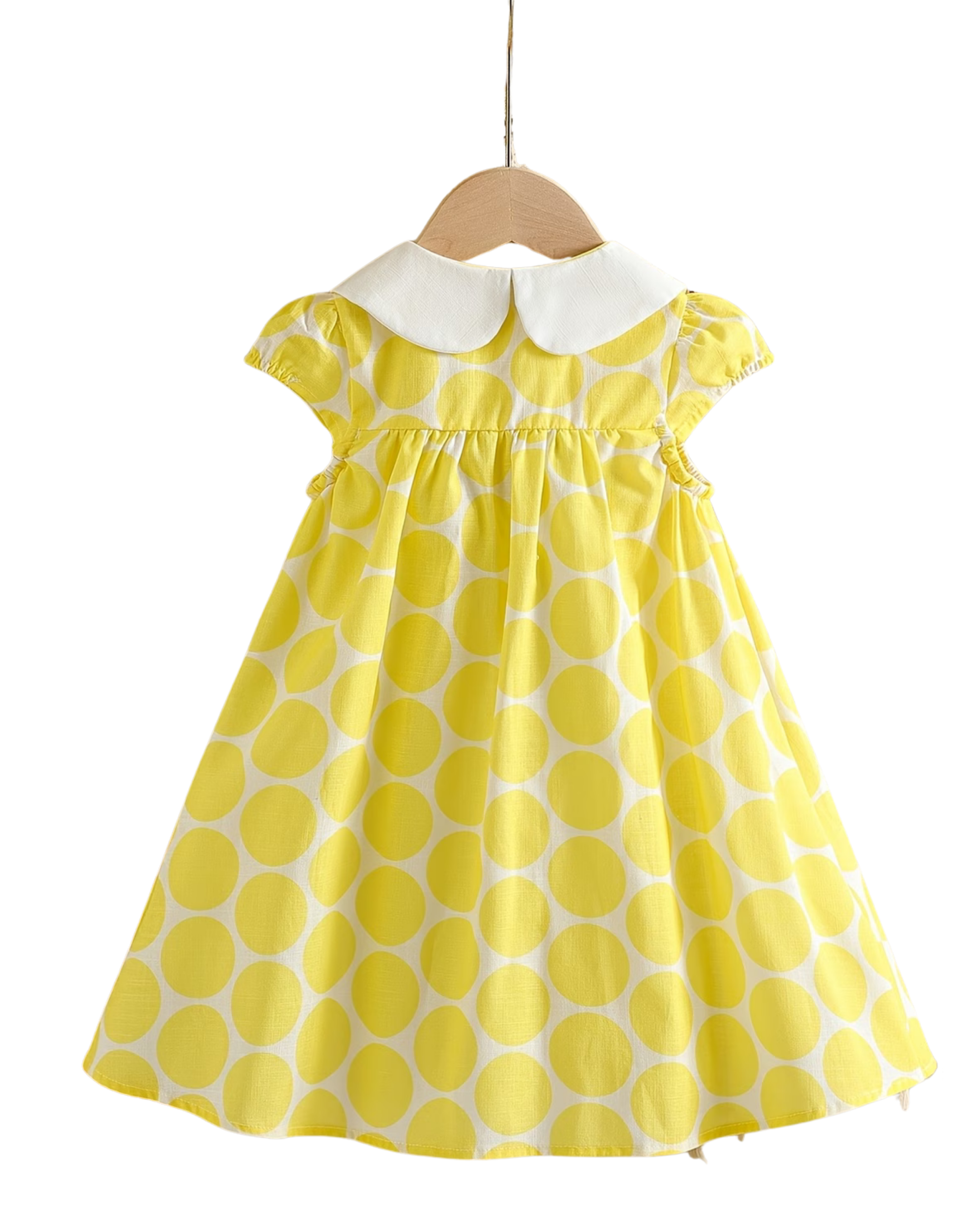 Big Polka Dot Lemon Dress