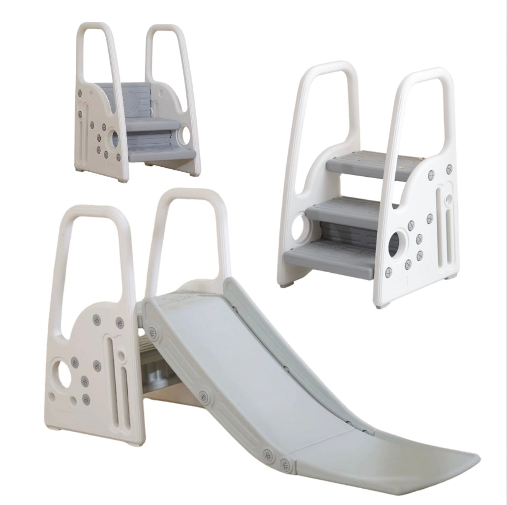 Multifunctional 3-in-1 Slide, Chair & Step Stool – Indoor Play Set for Toddlers