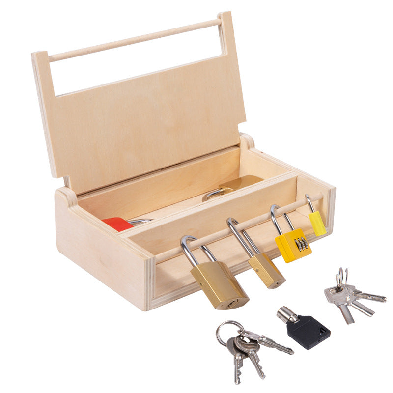 Montessori Key & Lock Wooden Toy