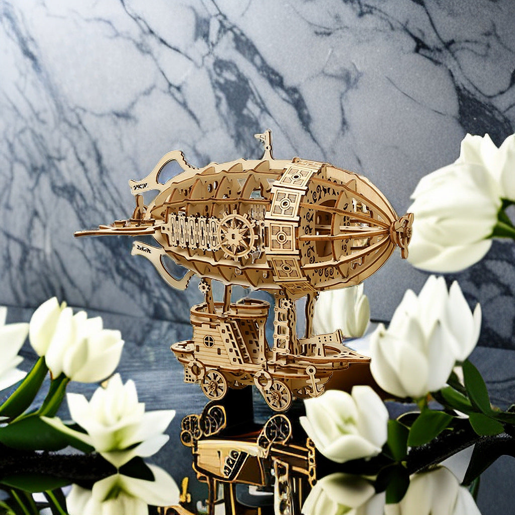 Wooden Airship 3D Puzzle Model