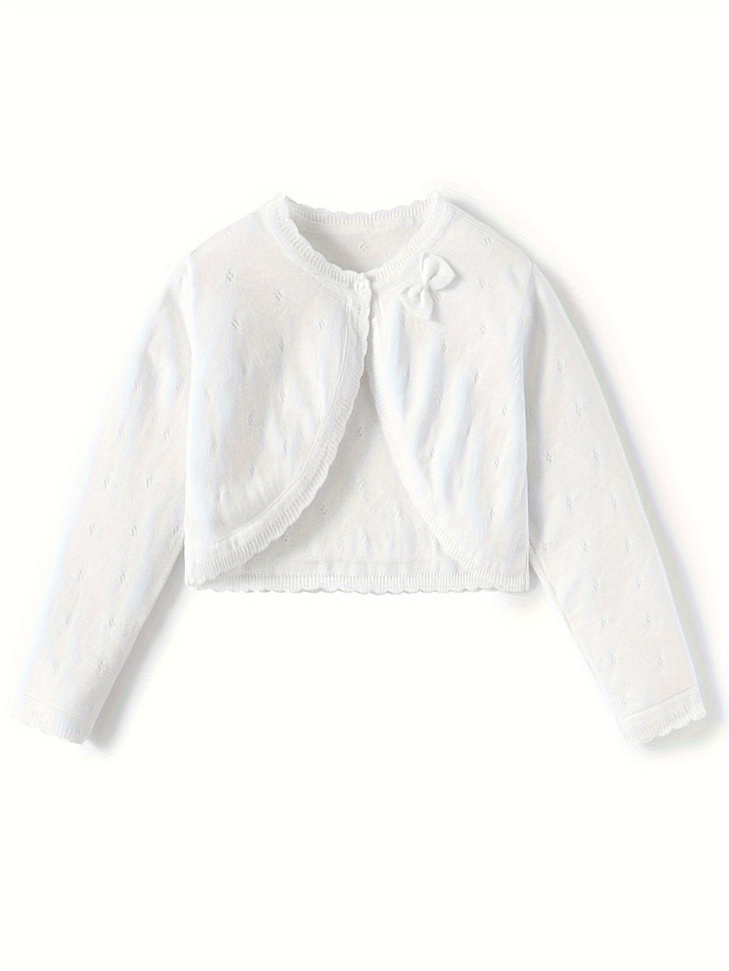 Little Girls' Knit Long Sleeve Bolero Shrug Cardigan