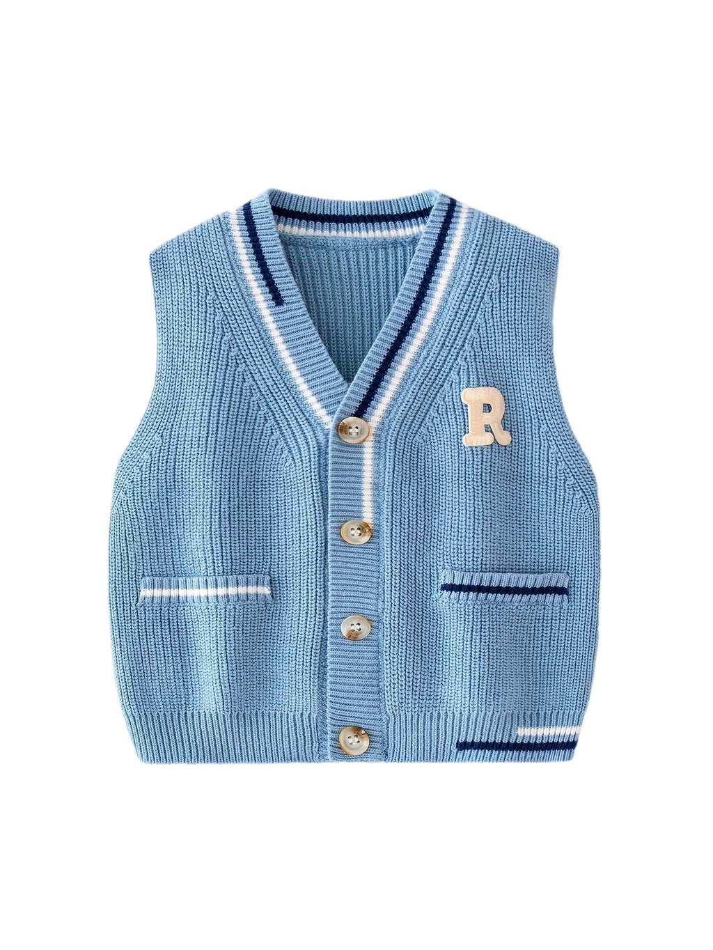 Boys Knitted Sweater Vest Cardigan