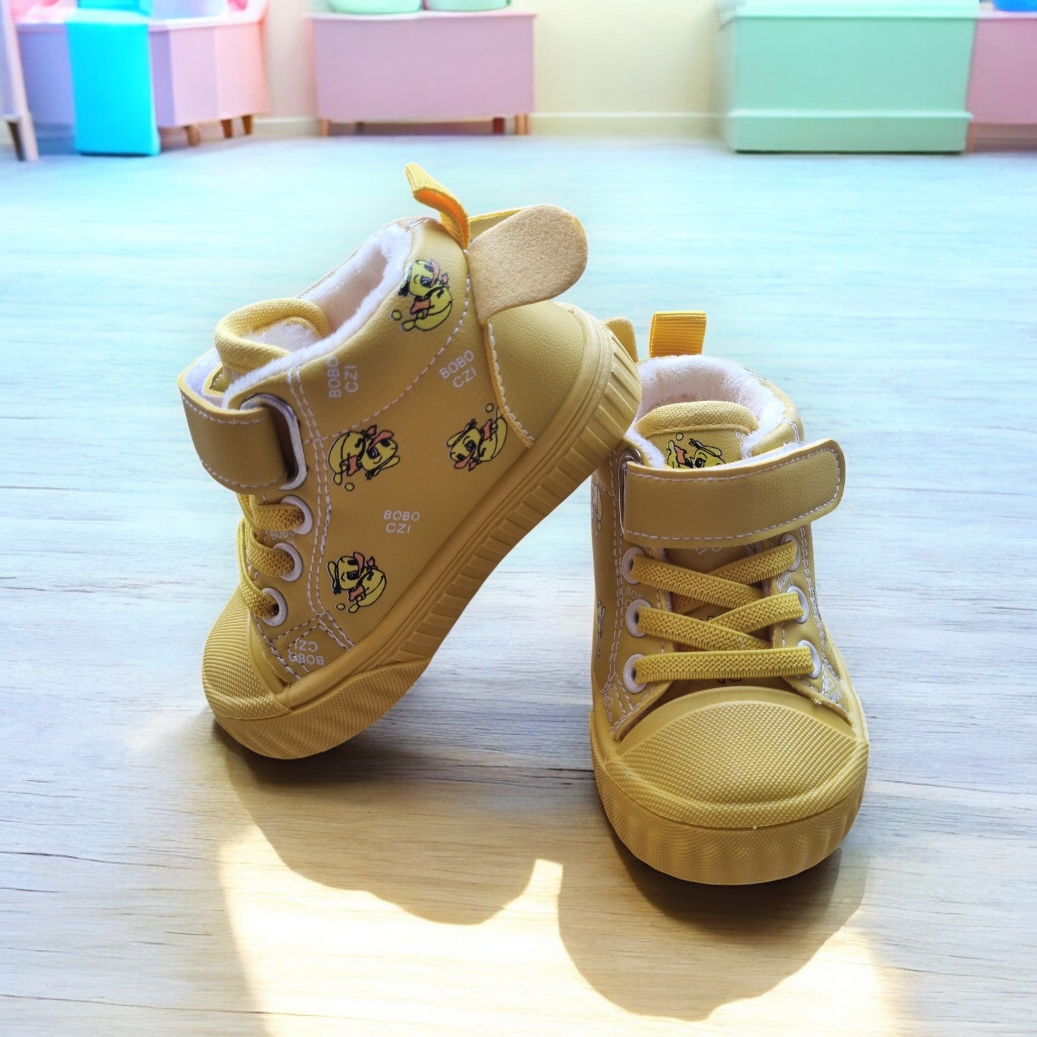 Plush High-Tops – Soft, Secure & Playful