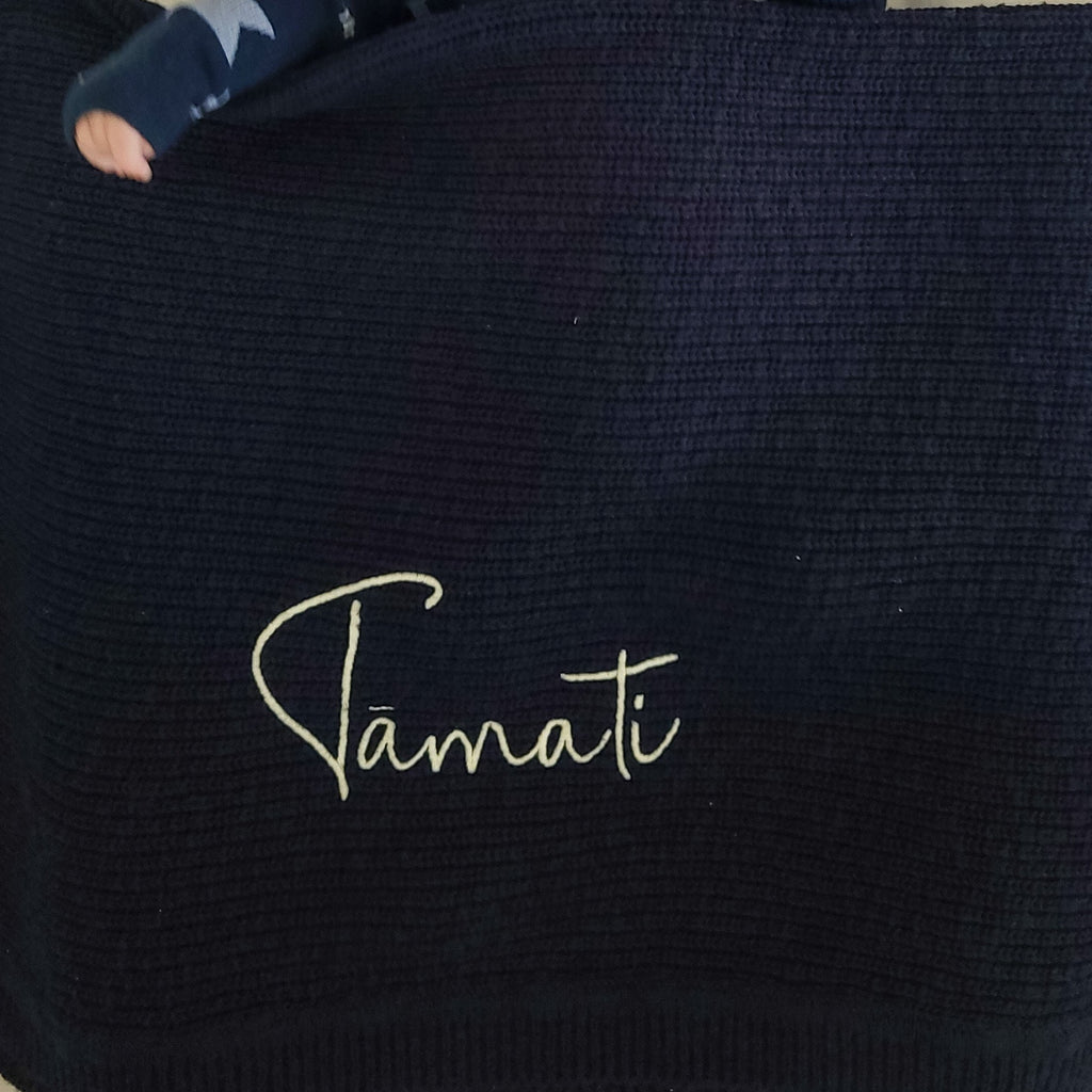 Knit Blanket - Midnight
