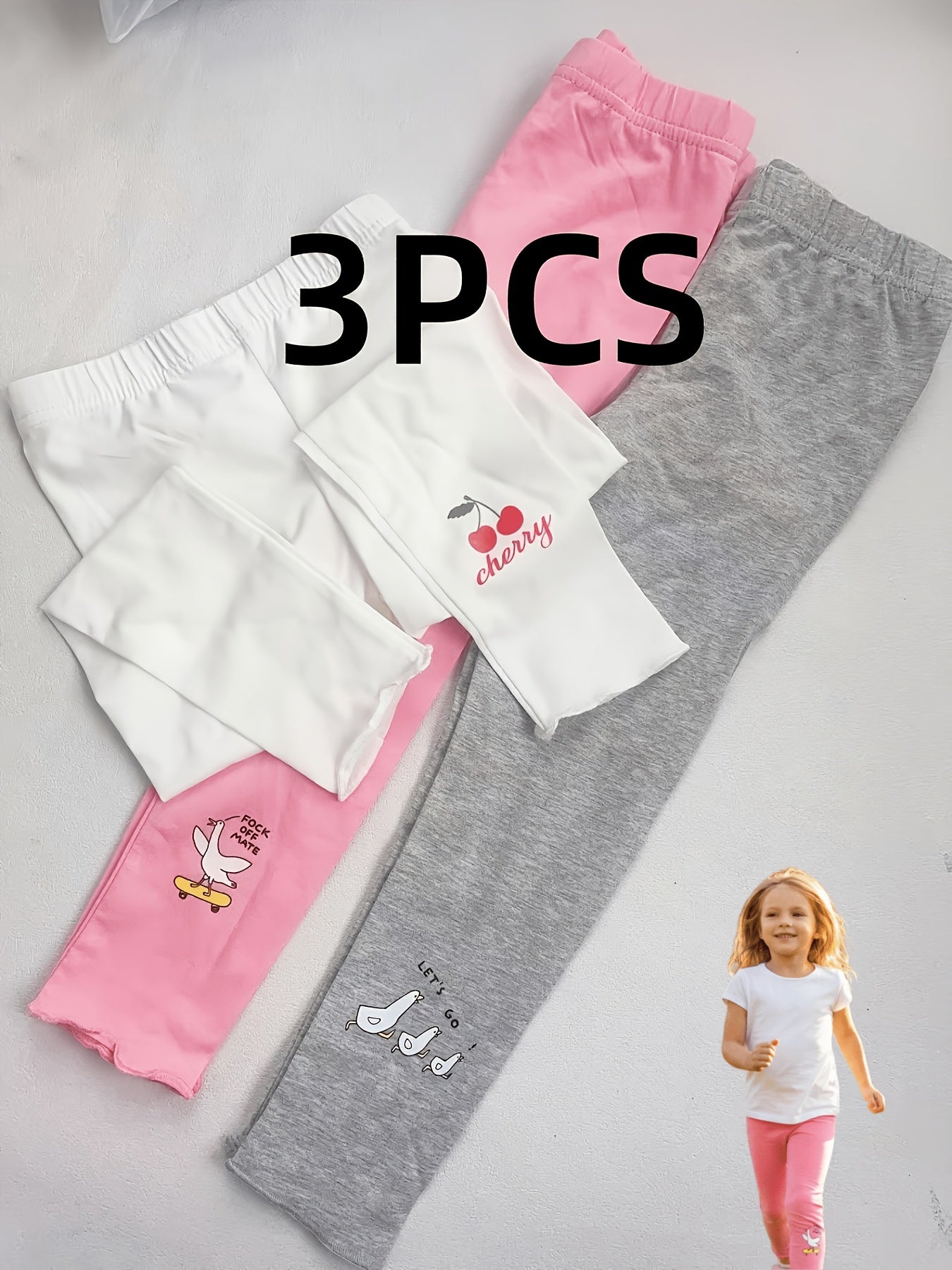 3pcs New Girls' Leggings Set