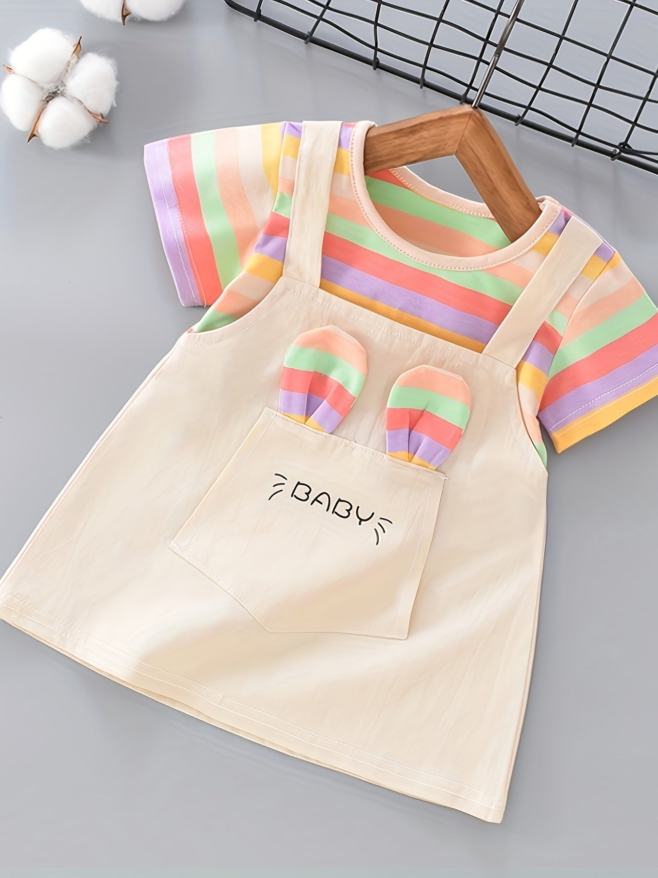 Girls' Sweet Pinafore Dress