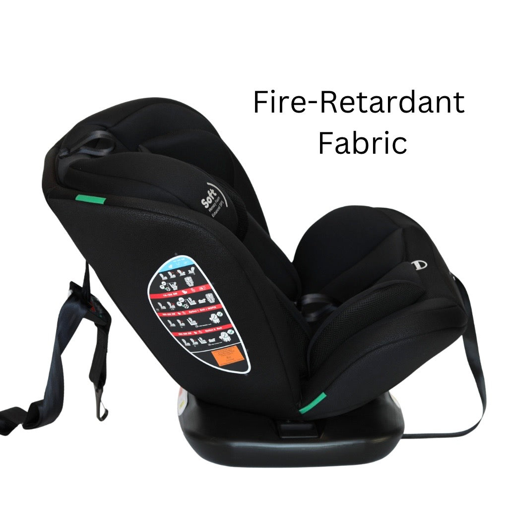 Preorder - All-Rider Midnight 360 Rotating Convertible iSize Car Seat with ISOFIX and Top Tether