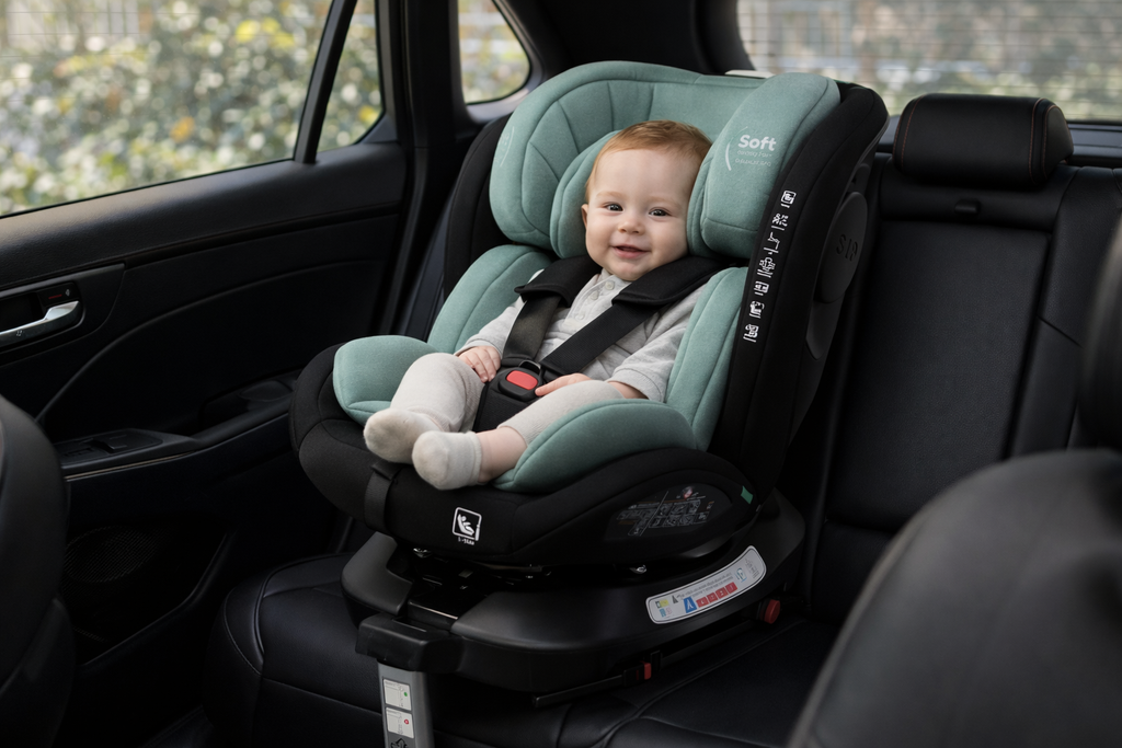 Preorder - SpinGuard Mint i-Size 360 Rotating and Convertible Car Seat with ISOFIX and Support Leg