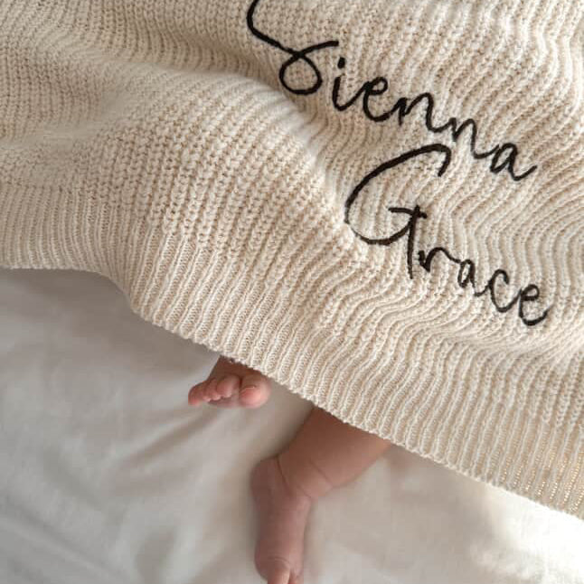 PREORDER - Knit blanket- Fawn- PREORDER