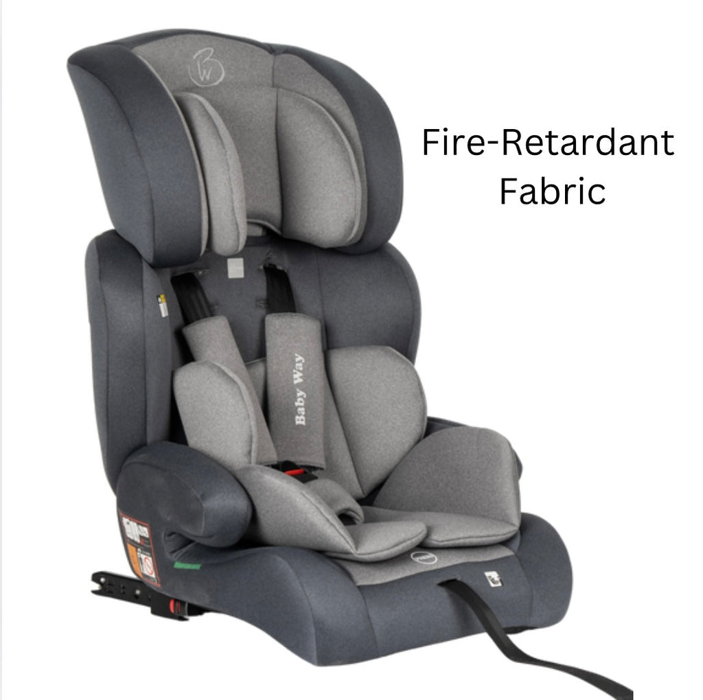 SafeMax Grey i-Size Convertible Booster Car Seat with ISOFIX
