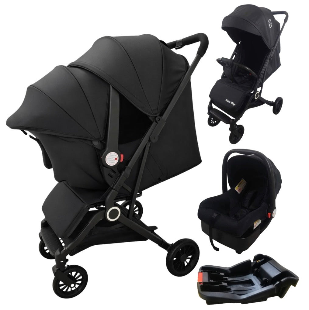 Cooper - Compact & Lightweight Urban Stroller + Capsule Car Seat + Base with Pull Handle