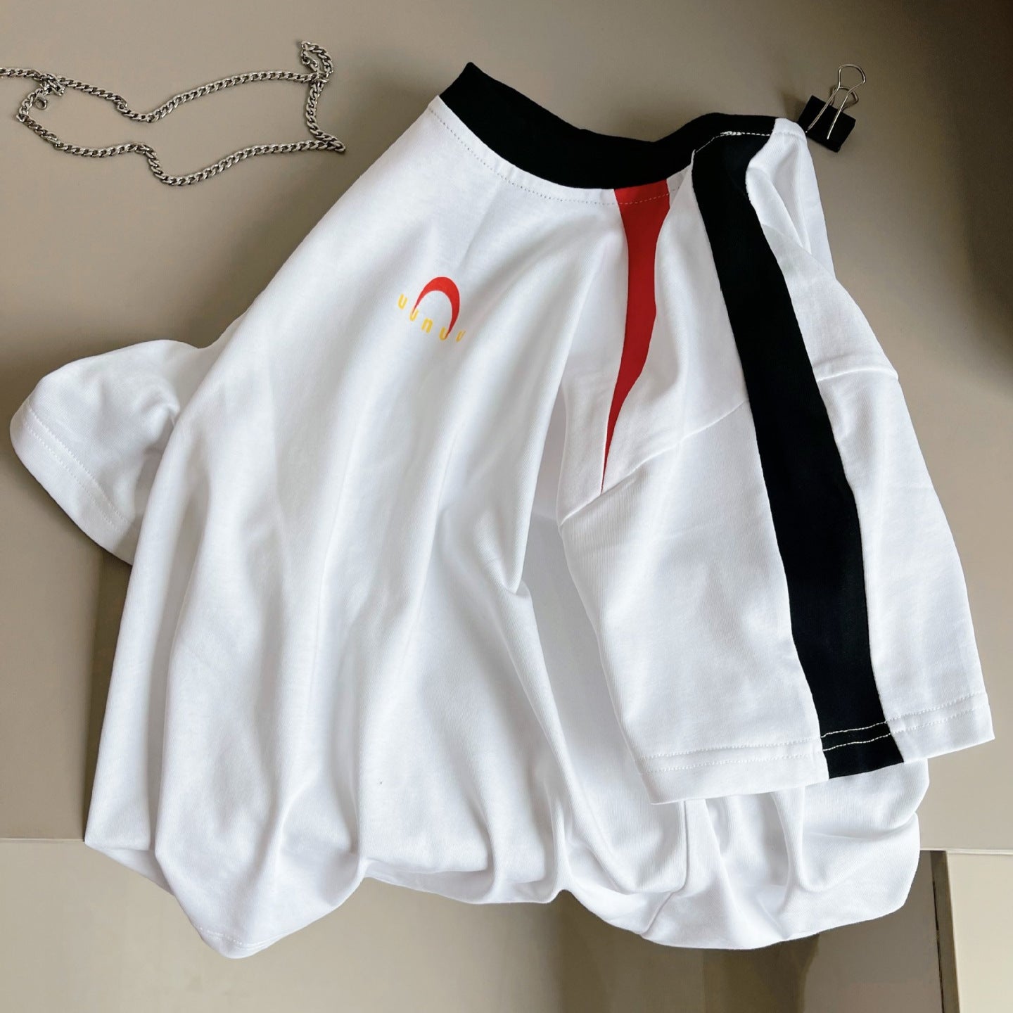 Boy's Short Sleeve Street Retro Color-Block T-Shirt for Kids
