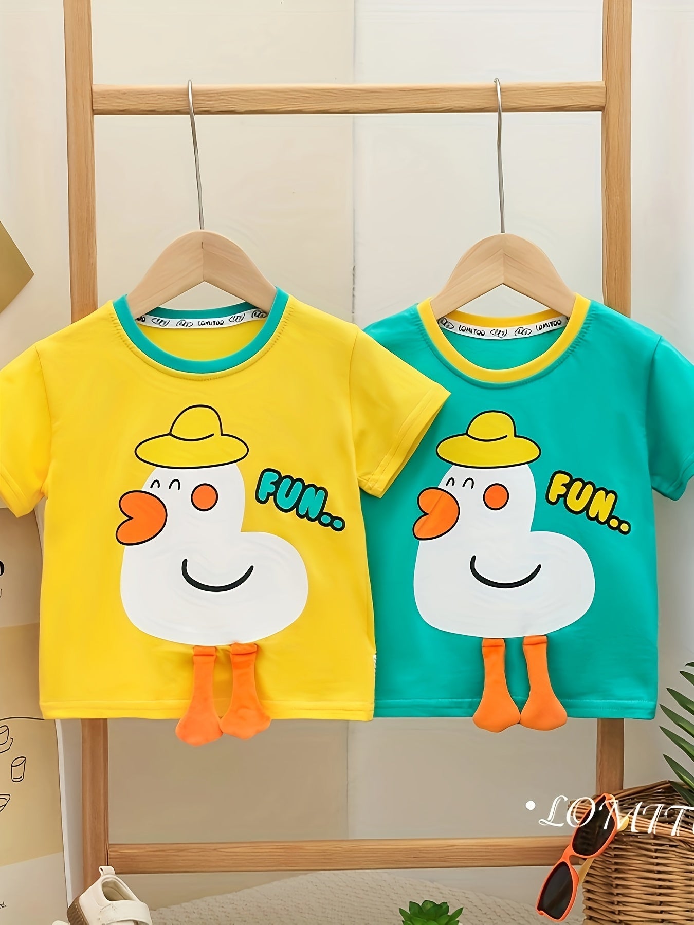 Lomi Rabbit Clothing Boys And Girls Short-Sleeved T-Shirt