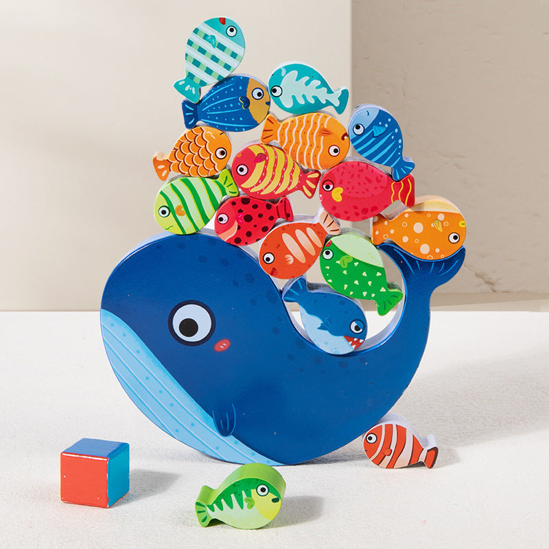 Wooden Animal Music Stacking Toy