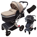 Starla Silver with Beige Colour Pack – 2-in-1 Bassinet to Seat Stroller + Food Tray