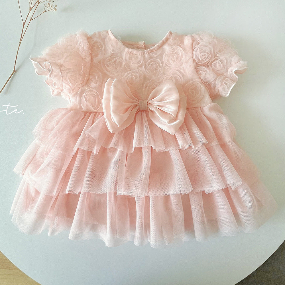 Kids Chiffon Dress Birthday Children's Formal Gown Princess Dress