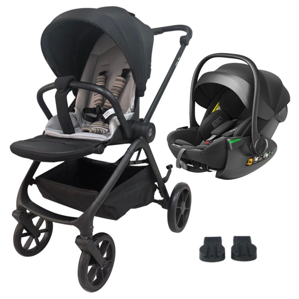 Crown Y Luxury Travel System – Reversible Stroller + Reclining i-Size Capsule Combo