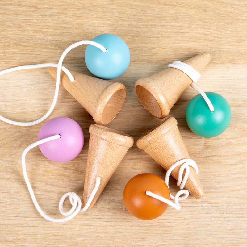 Wooden Ball & Cup Skill Toy