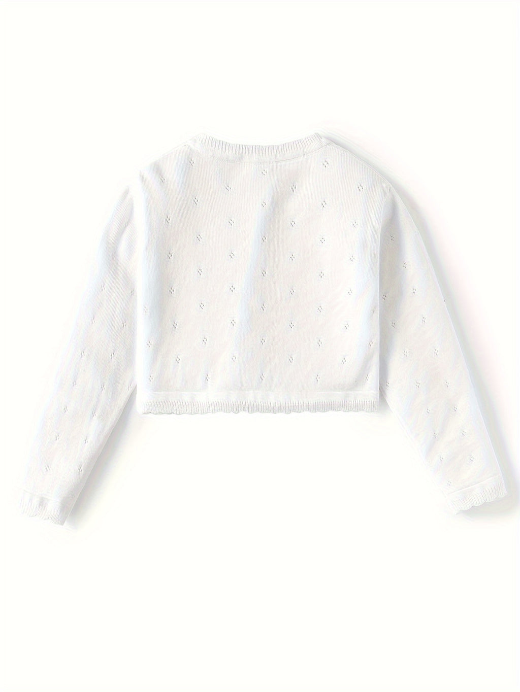 Little Girls' Knit Long Sleeve Bolero Shrug Cardigan
