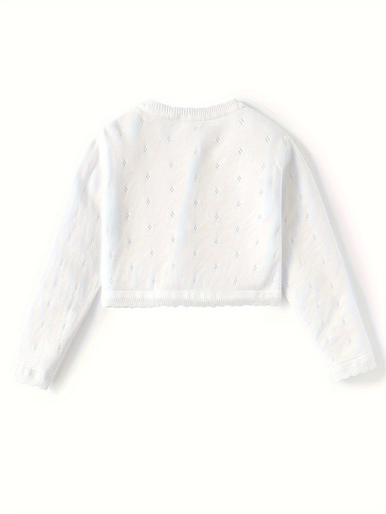 Little Girls' Knit Long Sleeve Bolero Shrug Cardigan