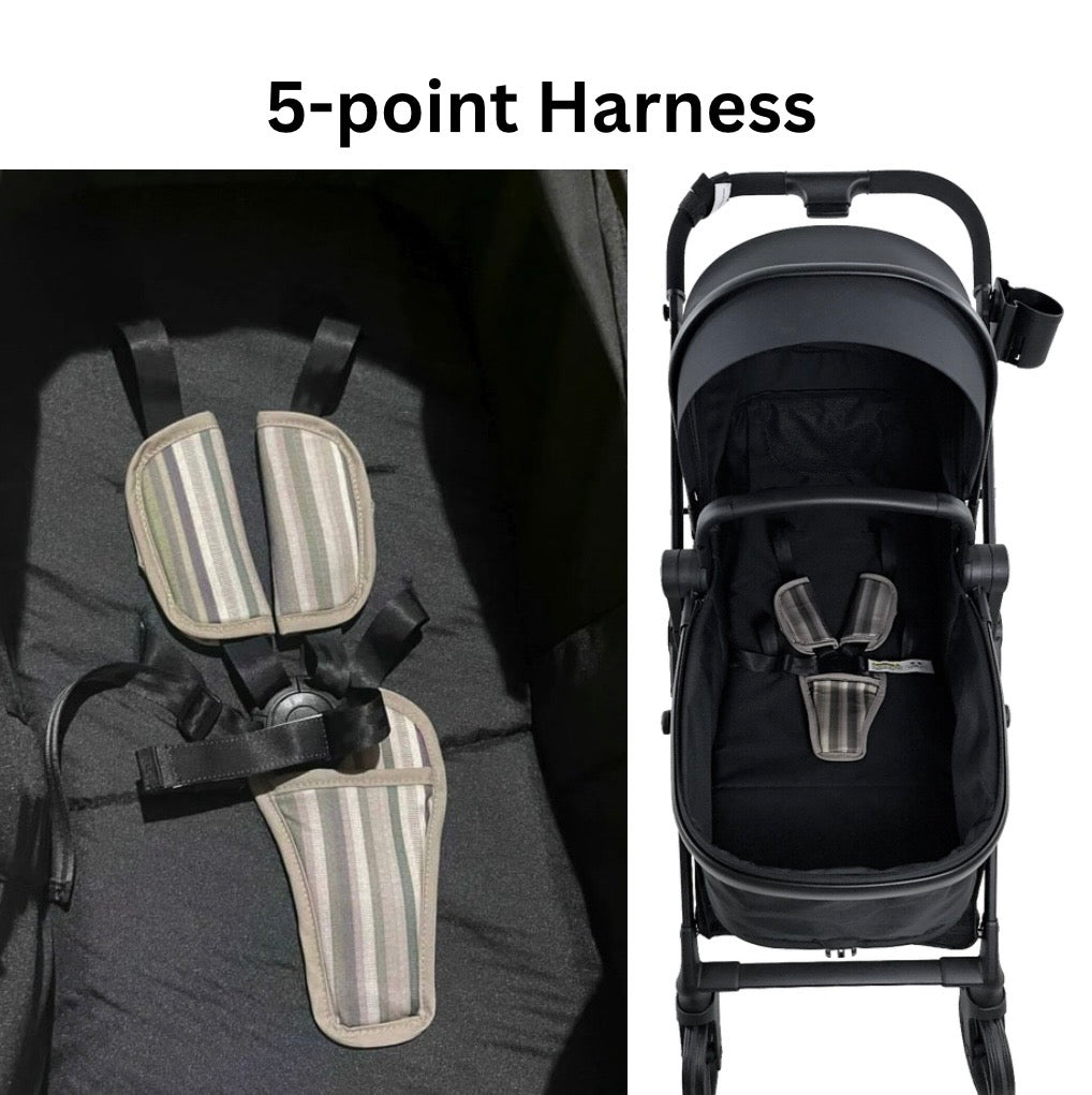 Crown Z - Premium Travel System - Reversible Bassinet Stroller + iSize Reclining Capsule + 360 Rotating Isofix Base