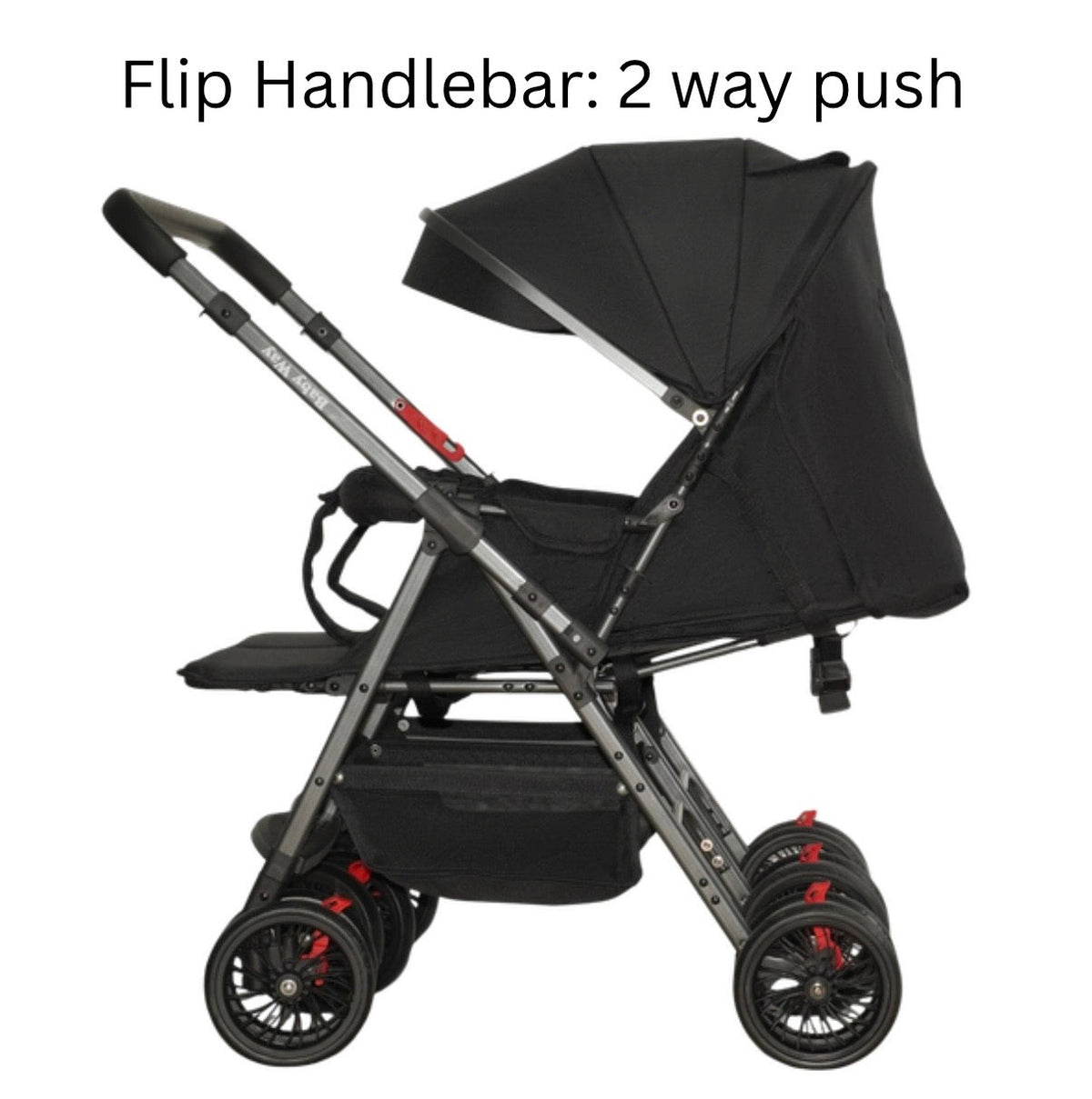 TwinGo Black 2-Way Folding Compact Double / Twin Stroller + Rain Cover