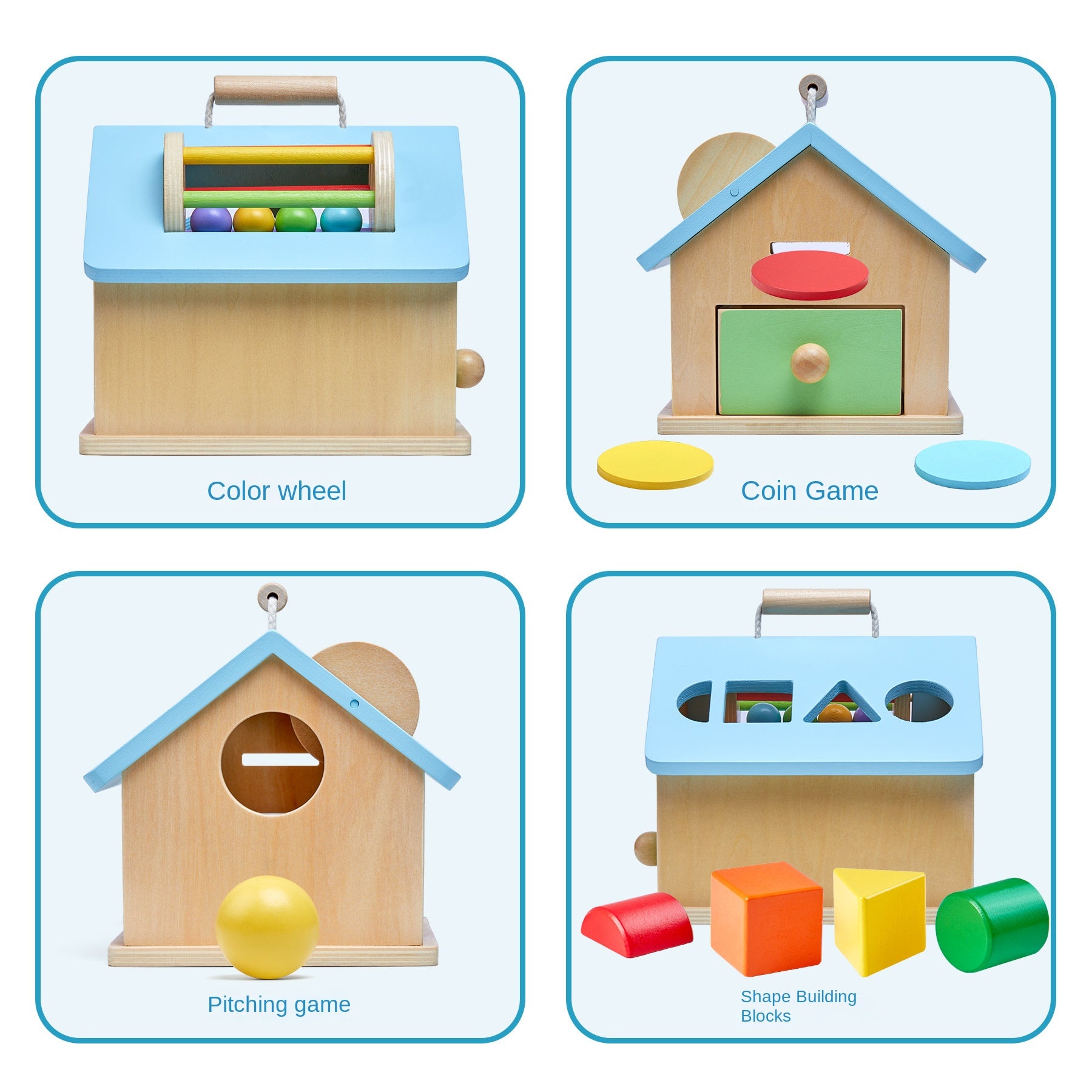 Montessori Busy House Shape Puzzle