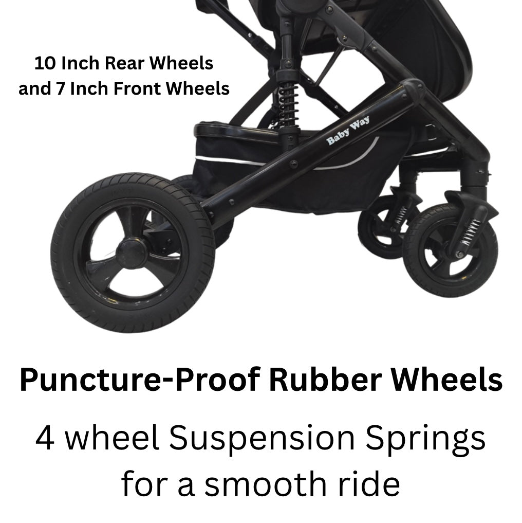 Versa 3-in-1 Travel System – Open Bassinet Stroller + Capsule Car Seat with Sunshade Sets