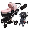 Starla Silver with Pink Colour Pack – 2-in-1 Bassinet to Seat Stroller + Food Tray