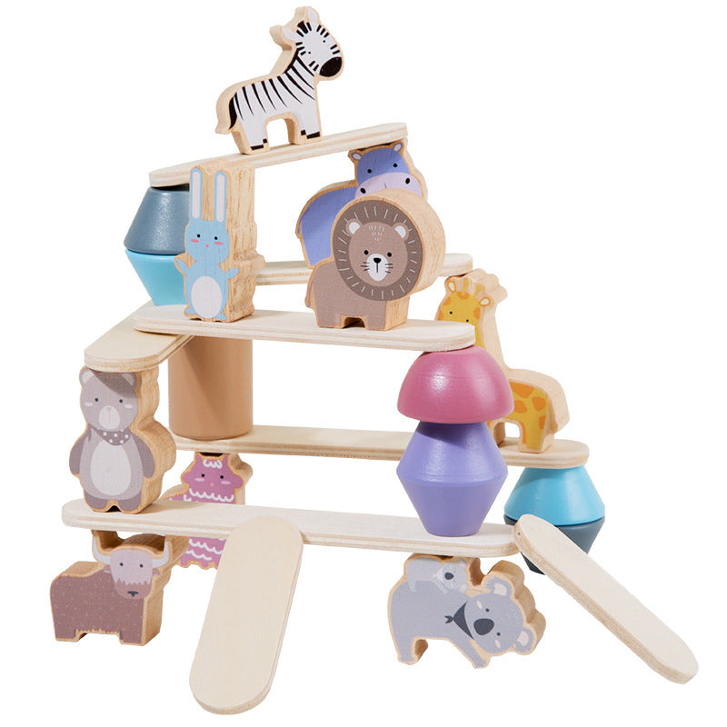 Wooden Dinosaur Animal Stacking Toy