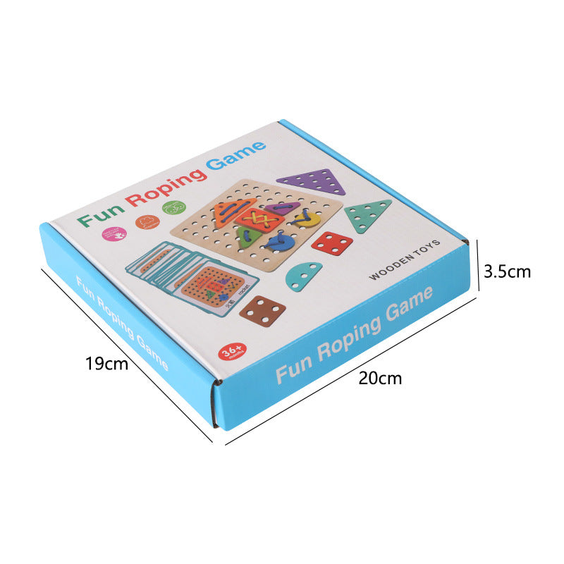 Shape Matching Rope Threading Toy