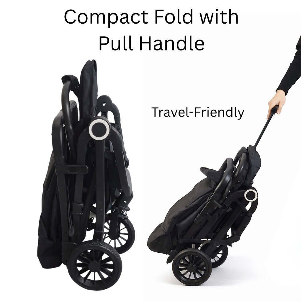 Cooper - Compact & Lightweight Urban Stroller + Capsule Car Seat + Base with Pull Handle