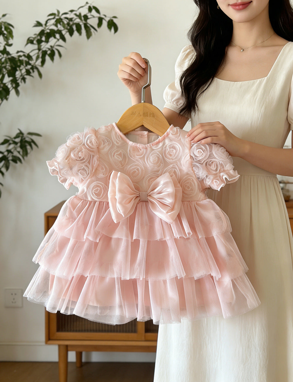 Kids Chiffon Dress Birthday Children's Formal Gown Princess Dress