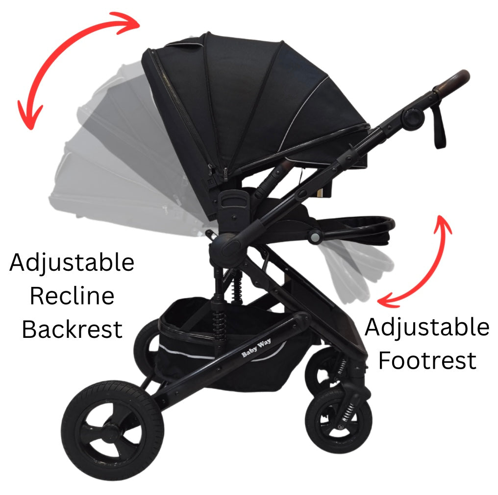 Versa 3-in-1 Travel System – Open Bassinet Stroller + Capsule Car Seat with Sunshade Sets