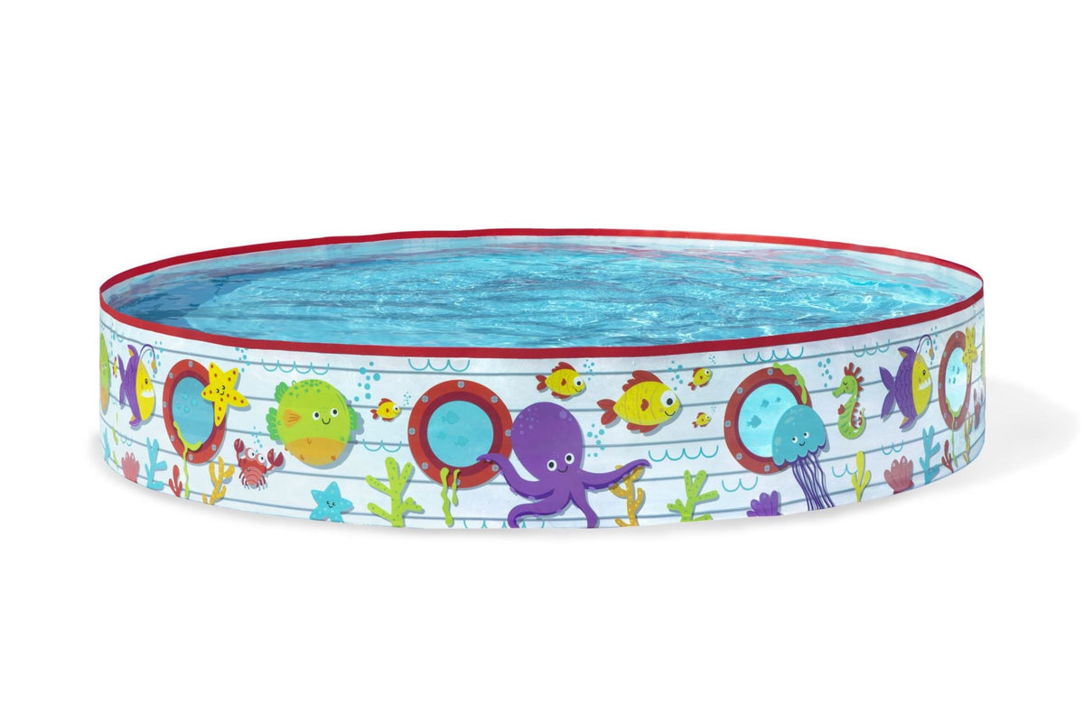 Bestway 1.52m x 25cm Kids Above Ground Pool Under-The-Sea Design