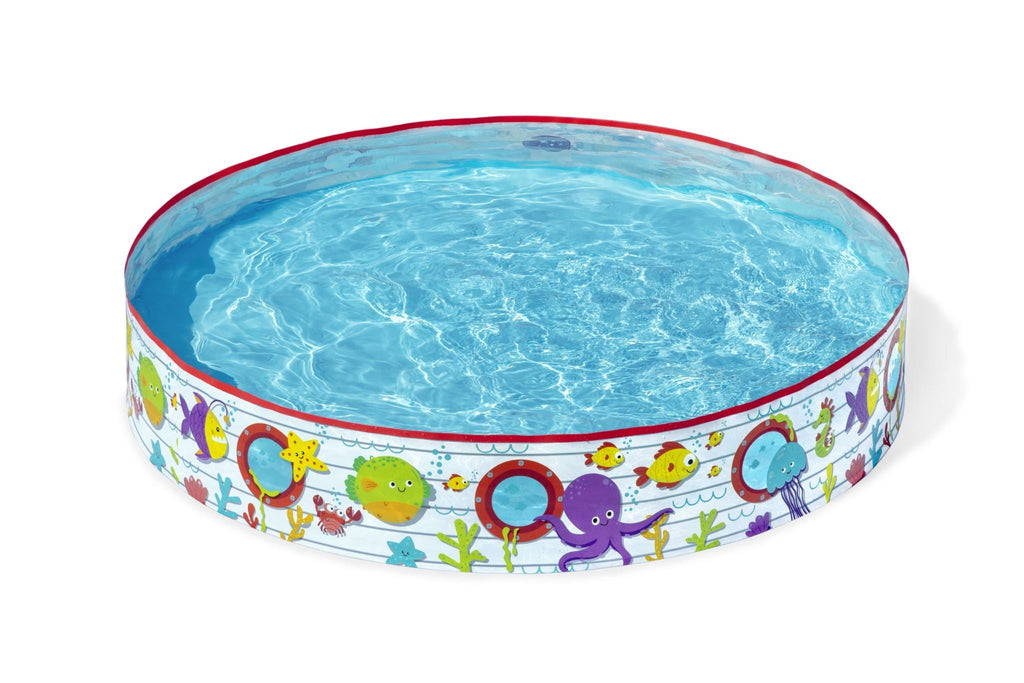 Bestway 1.52m x 25cm Kids Above Ground Pool Under-The-Sea Design
