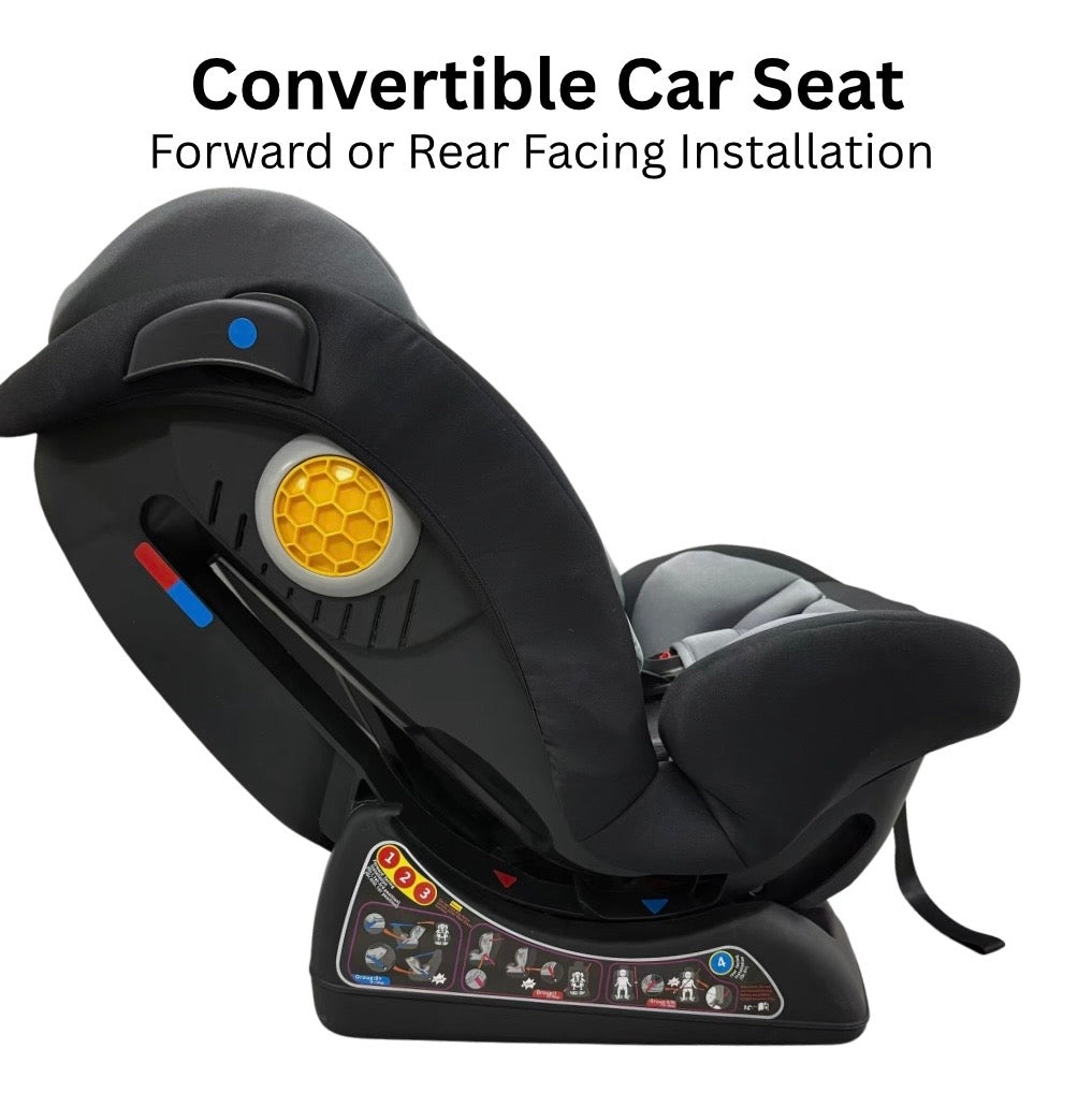 SmoothSwitch Convertible Reclining Car Seat for 0-12 years - GREY