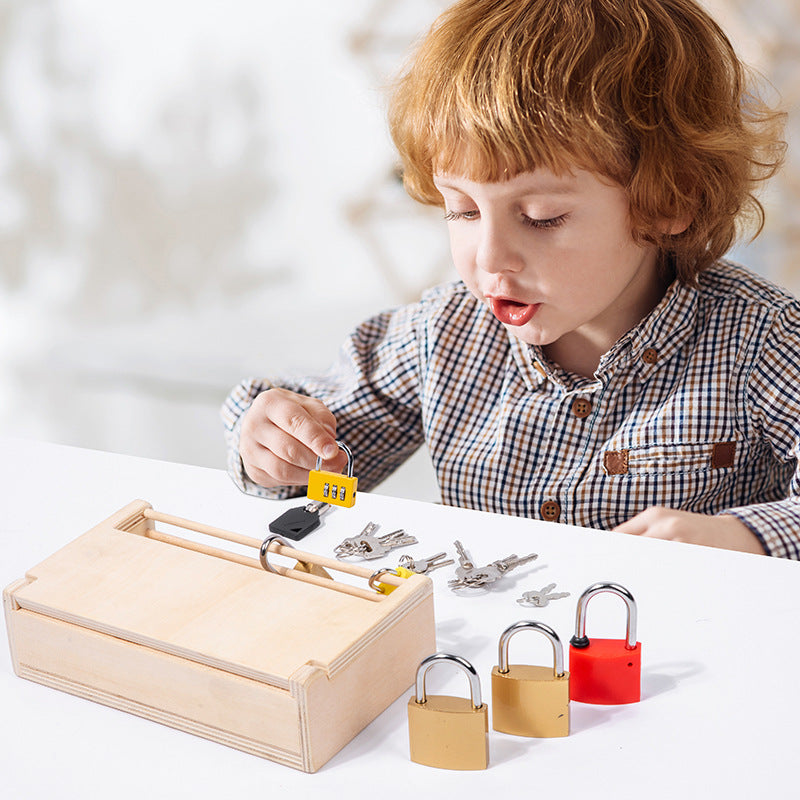 Montessori Key & Lock Wooden Toy