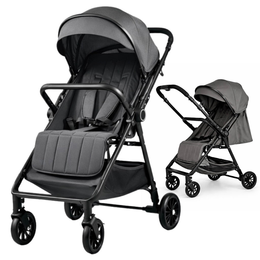 Roam Switch Lightweight Reversible Handlebar Compact Baby Stroller - CHARCOAL
