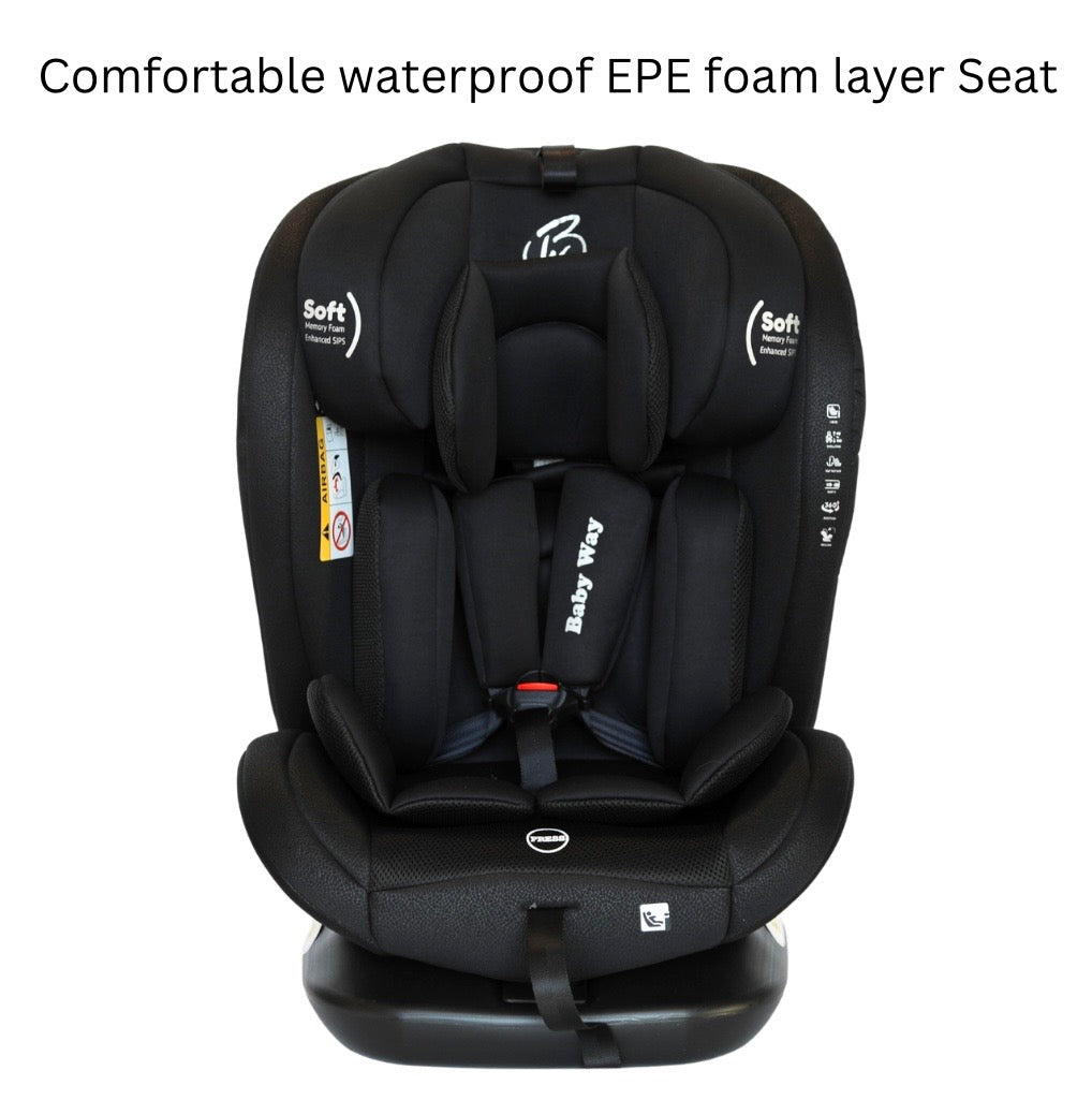 Preorder - All-Rider Midnight 360 Rotating Convertible iSize Car Seat with ISOFIX and Top Tether