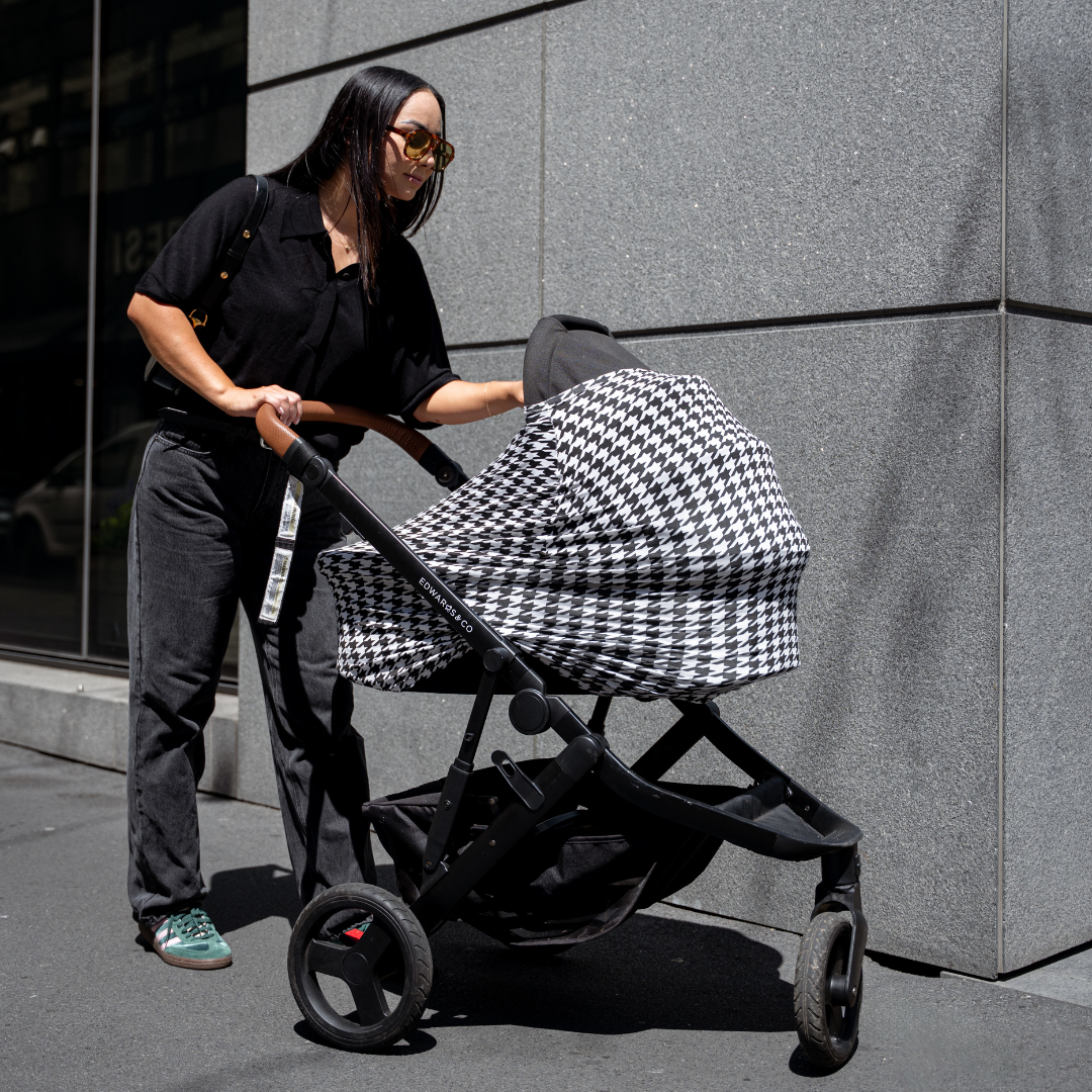 Black Houndstooth Multi-Use Cover
