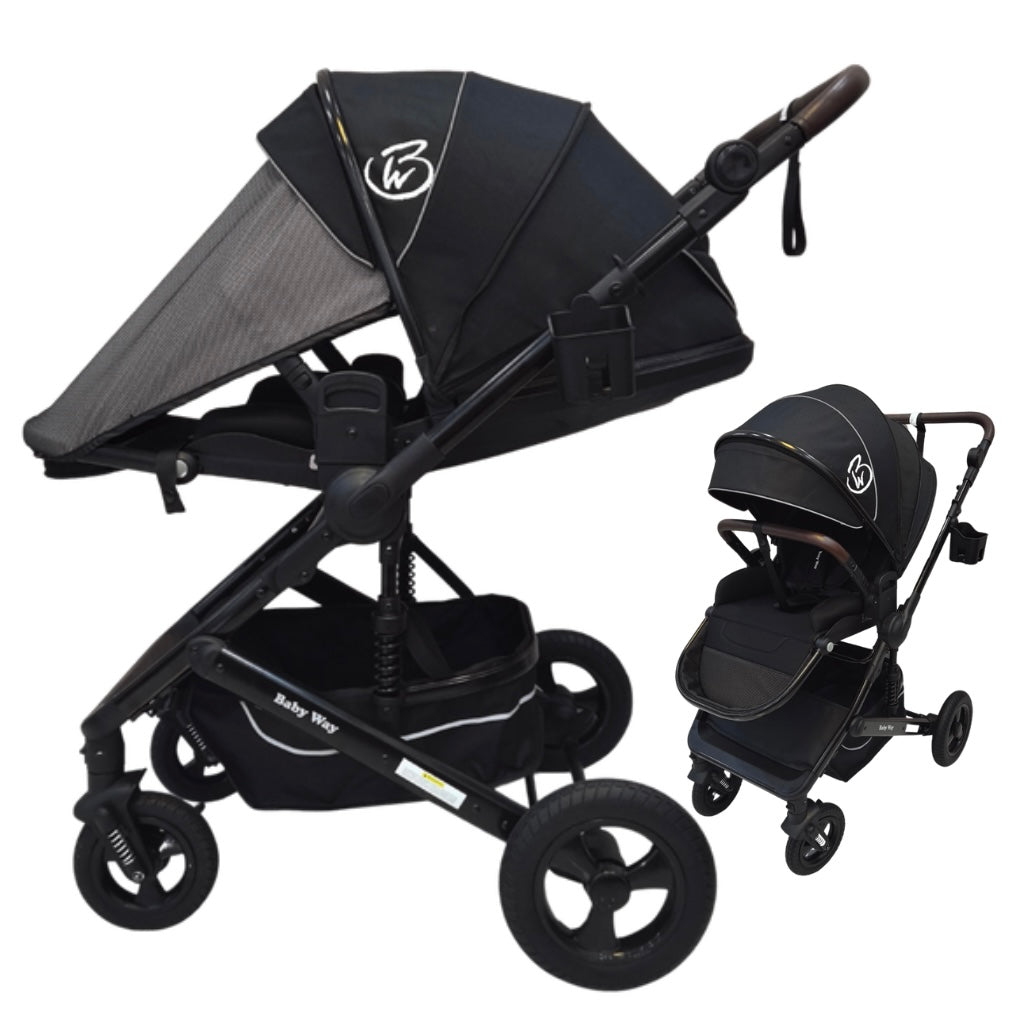 Versa 2in1 Open Bassinet Stroller with Sunshade and Cup Holder