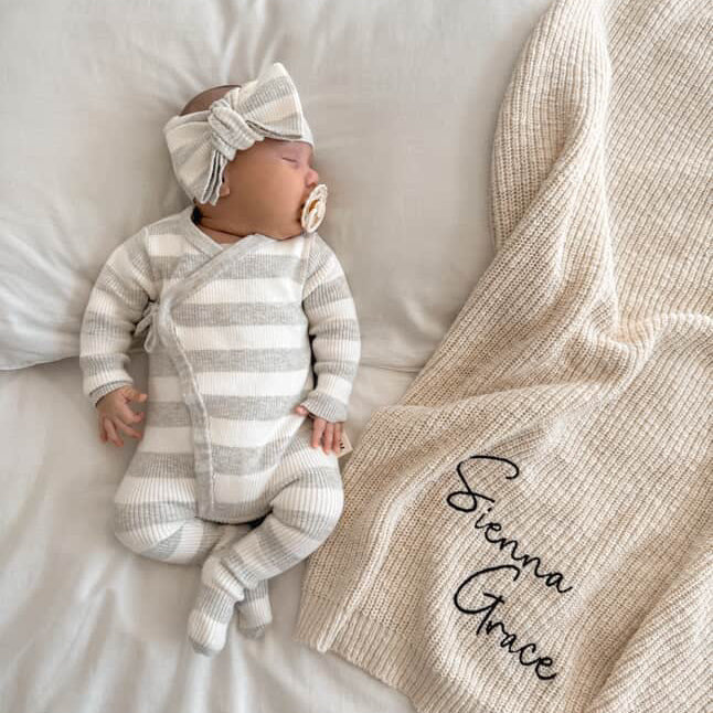 PREORDER - Knit blanket- Fawn- PREORDER