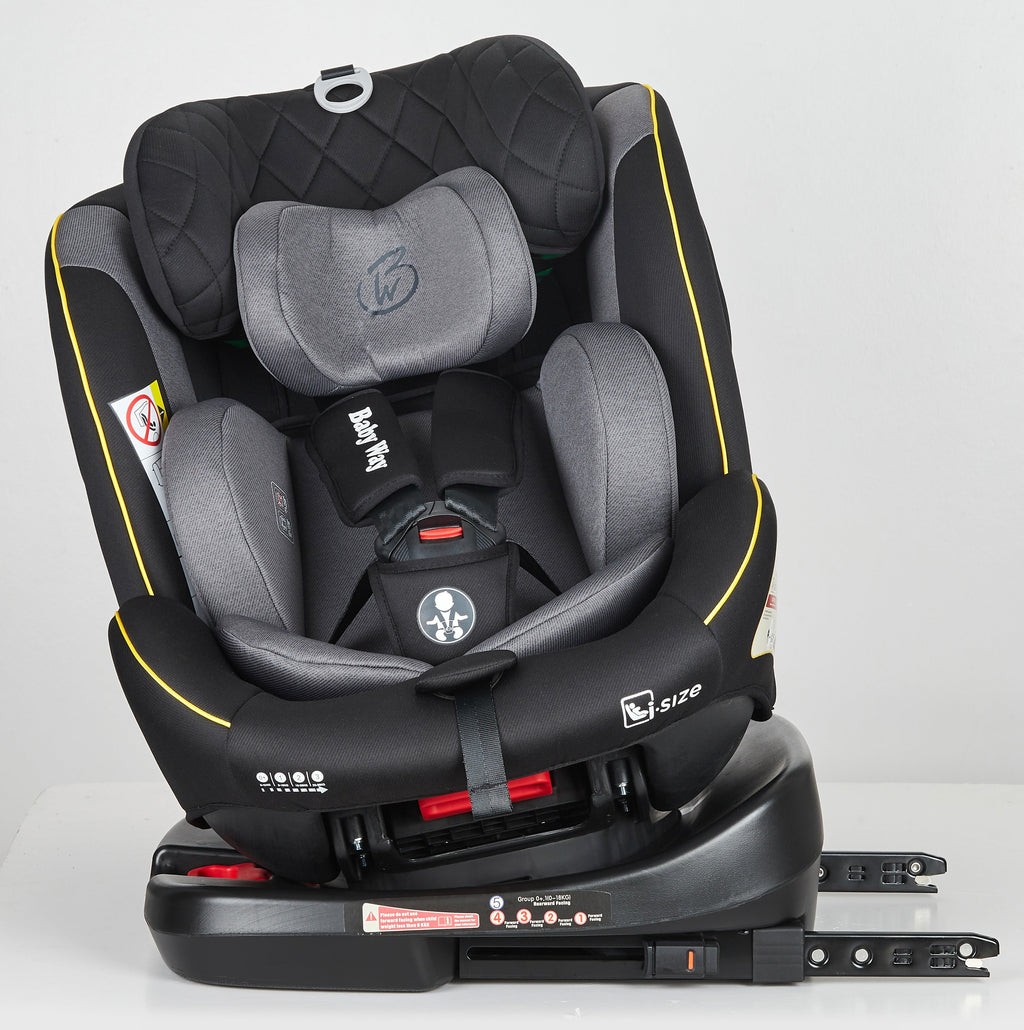 Preorder - GoldSpin GREY i-Size 360 Rotating Convertible Car Seat with ISOFIX and Top Tether